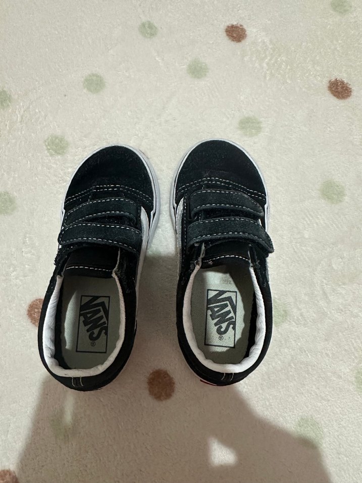 Orjinal VANS Siyah Erkek Çocuk Cırt Cırtlı Spor Ayakkabı - Görsel 4