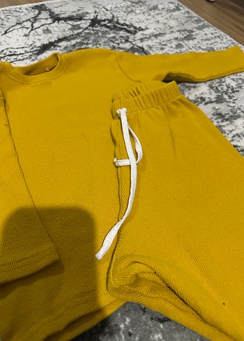 Sarı Bebek Erkek Takım, Uzun Kollu, Pamuklu - Görsel 2