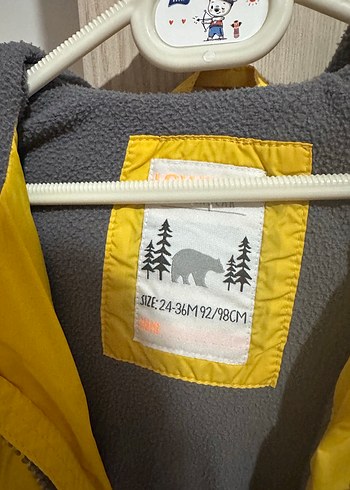 Sarı Fermuarlı Erkek Çocuk Mont - Görsel 3