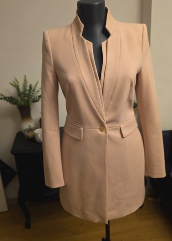 Zara Sikligin Ve Rahatligin Bulustugu Pudra Uzun Pembe Blazer