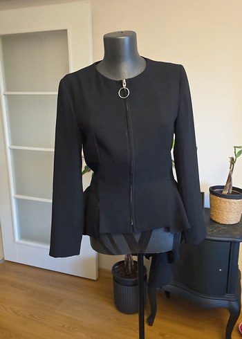 Zara Siyah Peplum Detayli Sik Ceket