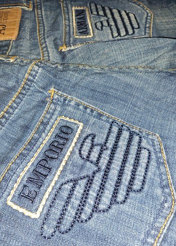 Armani Vintage Emporio Armani Acik Mavi Denim Jean Y2k