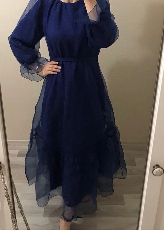 Abiye Gece Mavisi - Görsel 2