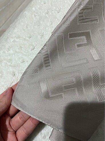 Şal F desen bej renk - Görsel 2