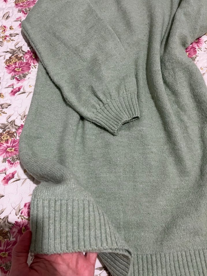 Bohem mint Triko Kadın Kazak - Görsel 3