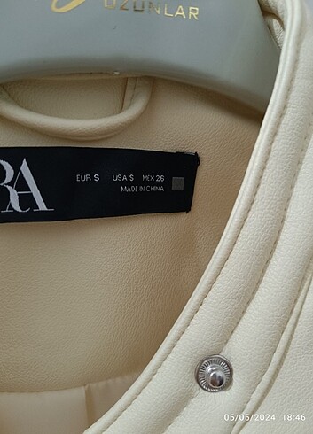 Zara Zara suni deri ceket
