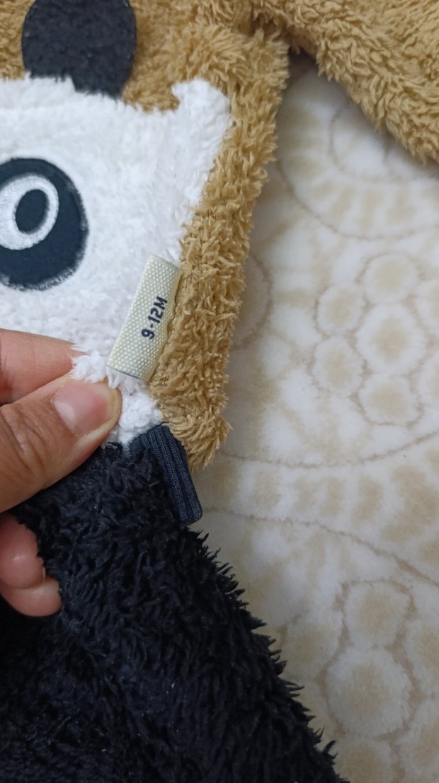 erkek bebek  ayılı pandalı peluş takım - Görsel 4