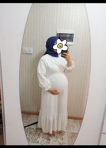 Suud Collection Beyaz tesettür nikah elbisesi,hamile elbisesi