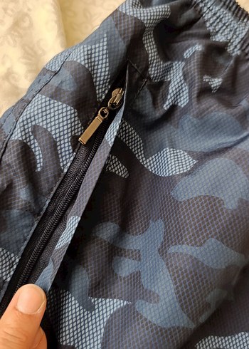 Erkek Lacivert Kamuflaj Desenli deniz şortu - Görsel 4