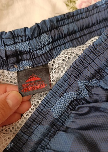 Erkek Lacivert Kamuflaj Desenli deniz şortu - Görsel 8