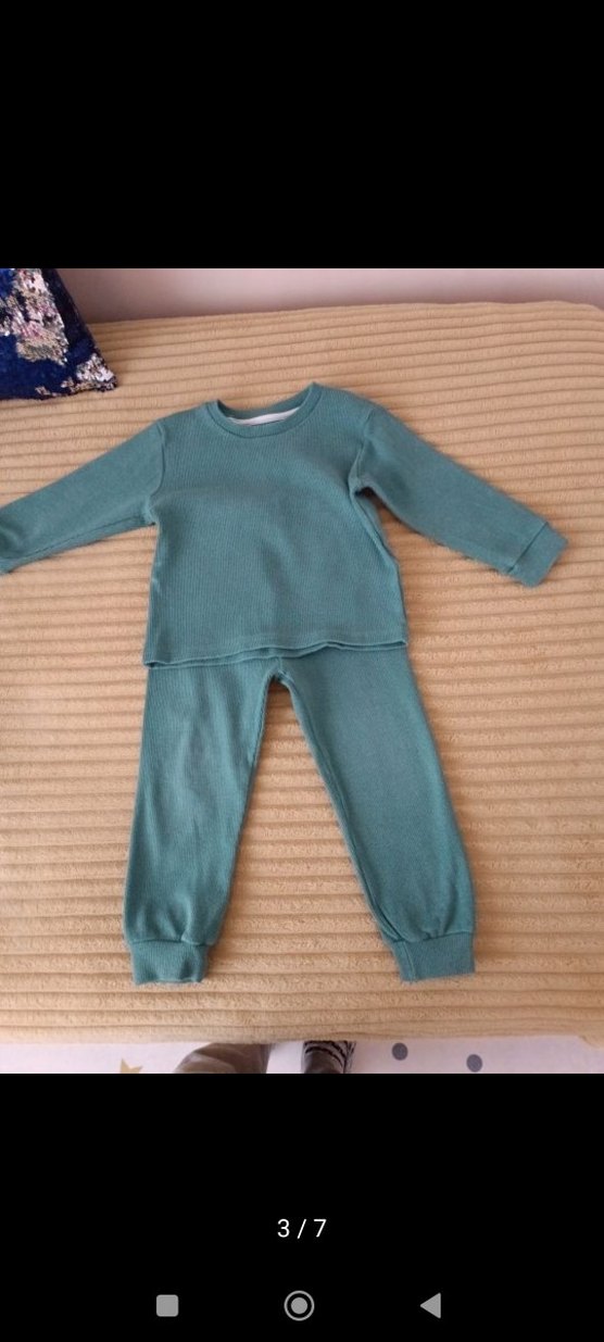 erkek çocuk fitilli şapkalı 3lu takım tunik - Görsel 2