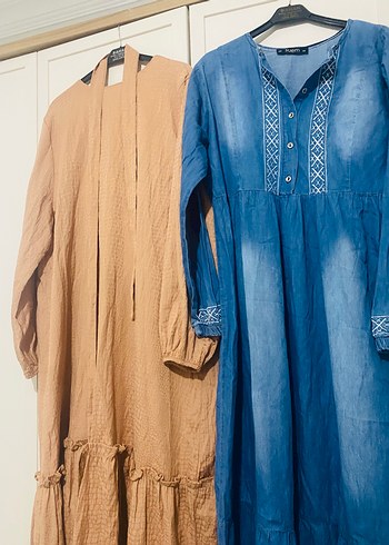 50 Beden camel Renk 50 beden Bir gömlek parasına iki adet elbise