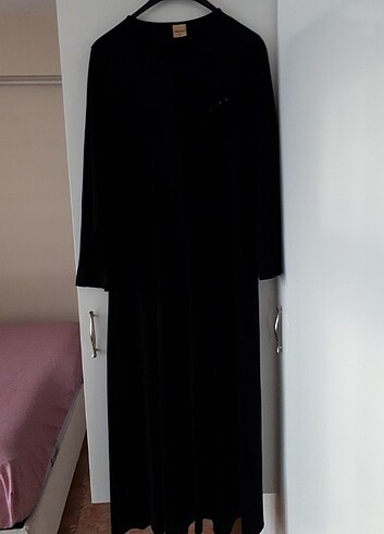 48 Beden siyah Renk Uzun elbise 