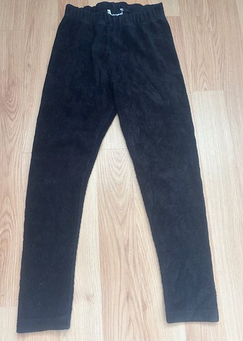 Siyah Süet Kız Tayt - Görsel 2