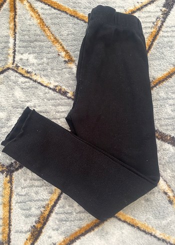 Kız Çocuk Siyah Dar Kesim Tayt - Görsel 2