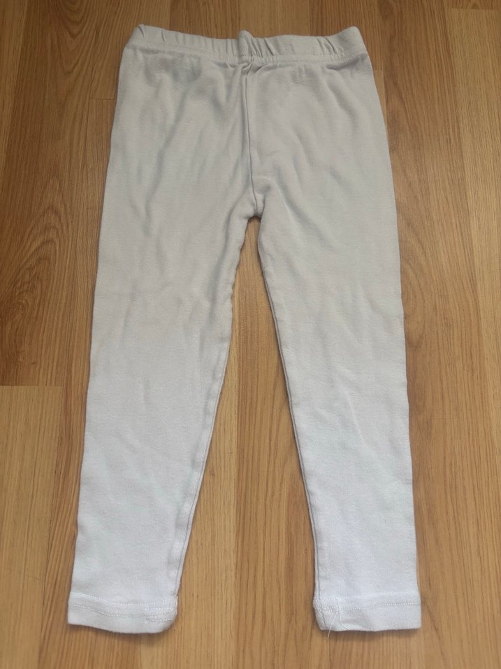 Kız Çocuk Beyaz Dar Kesim Tayt - Görsel 2