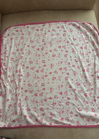 Baskılı Çocuk Battaniyesi, Pembe Tonlarında - Görsel 2