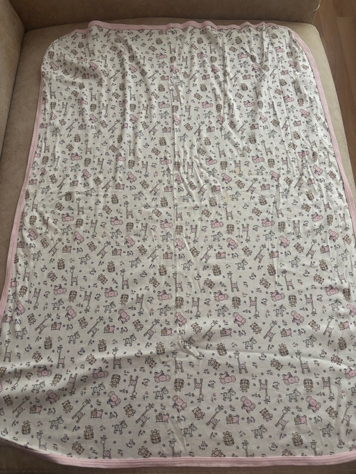 Baskılı Çocuk Battaniyesi, Pembe Tonlarında - Görsel 3