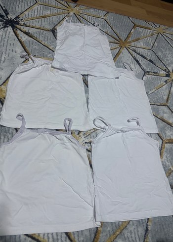 Beyaz Çocuk Atletleri 5'li Paket - Görsel 3