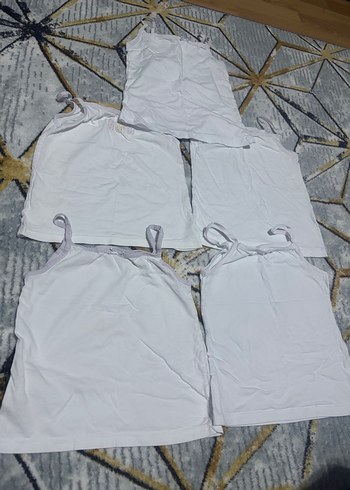 Beyaz Çocuk Atletleri 5'li Paket - Görsel 2