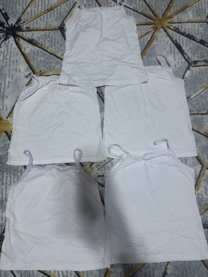 Beyaz Çocuk Atletleri 5'li Paket - Görsel 4