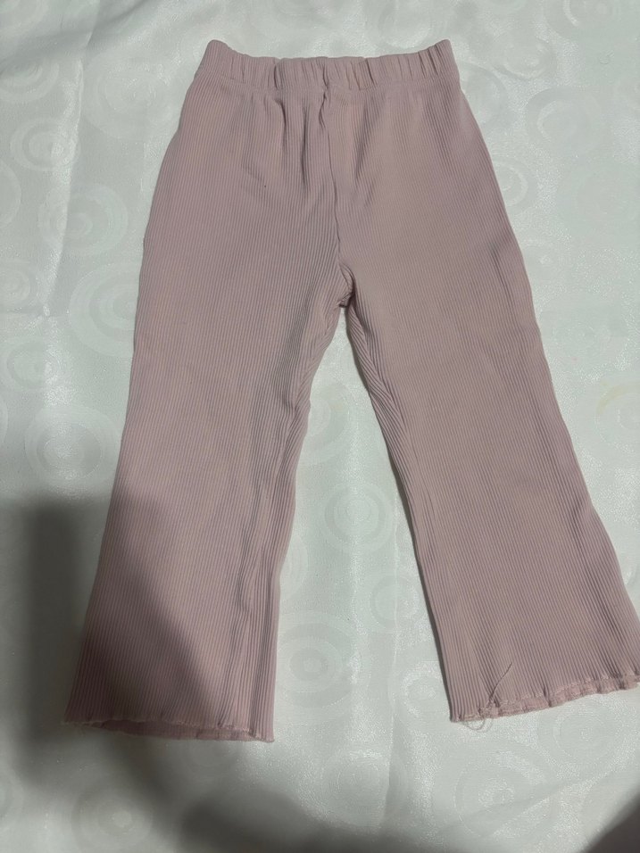 Pembe Piliseli Kız Çocuk Tayt - Görsel 2