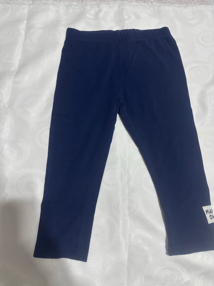 Kız Çocuk Lacivert Tayt, Elastik Bel - Görsel 2