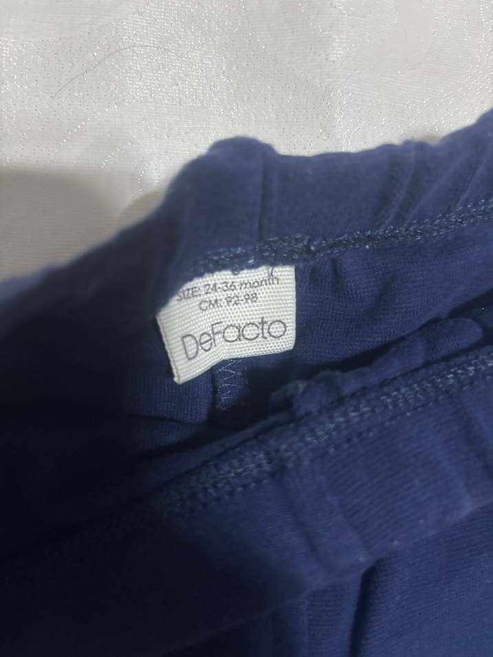 Kız Çocuk Lacivert Tayt, Elastik Bel - Görsel 5