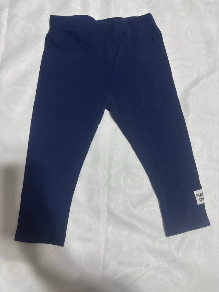 Kız Çocuk Lacivert Tayt, Elastik Bel - Görsel 3