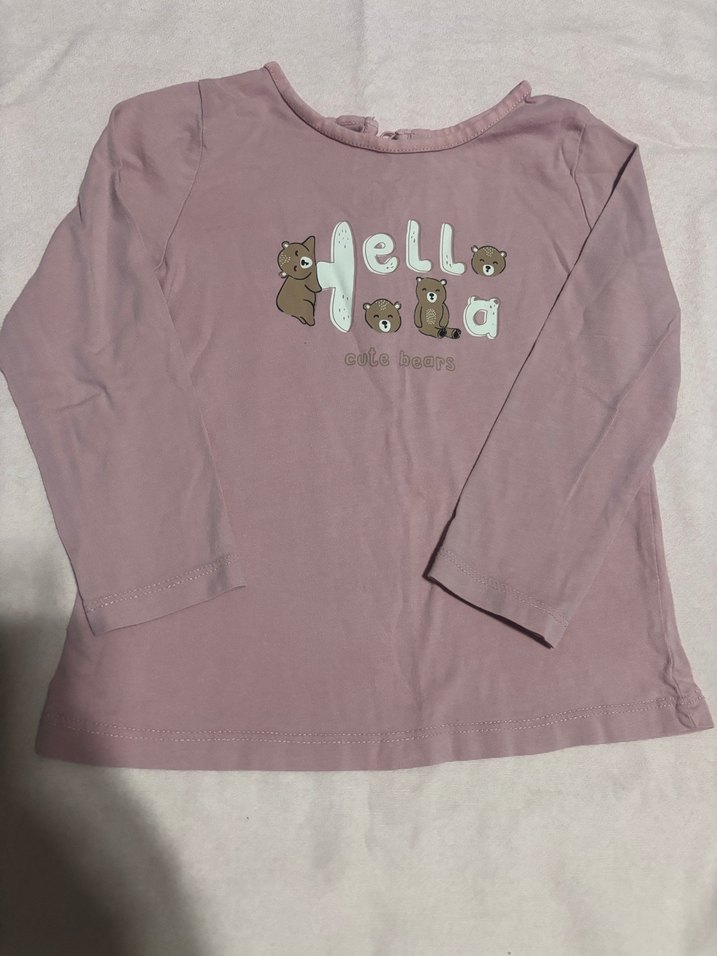 Kız Çocuk Pembe Uzun Kollu Baskılı Sweatshirt - Görsel 3