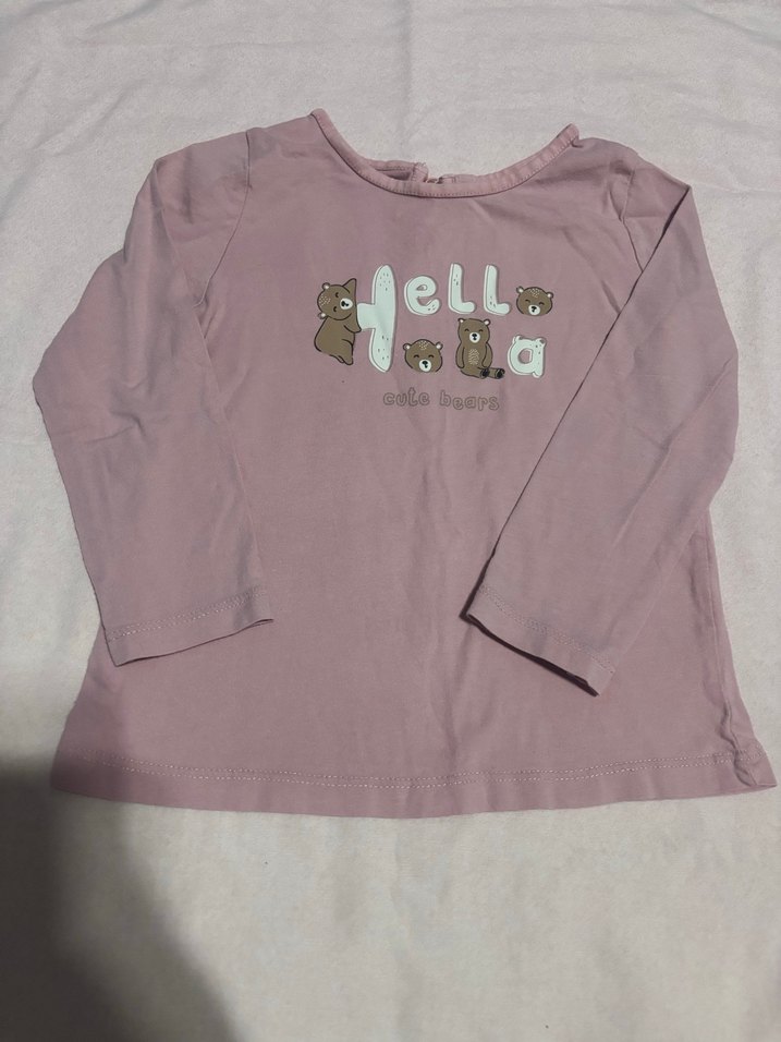 Kız Çocuk Pembe Uzun Kollu Baskılı Sweatshirt - Görsel 2