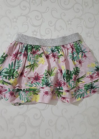 LC Waikiki Bohem Tarz Pembe Kız Çocuk Etek