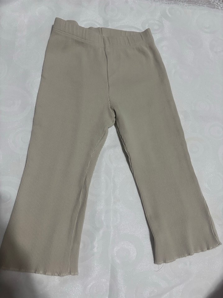 Bej Pilili Kız Çocuk Tayt - Görsel 2