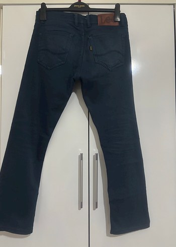 Erkek Lacivert Düğmeli Kot Pantolon - Görsel 3