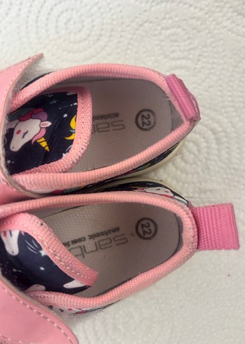 Kız Çocuk Unicorn Desenli Cırt Cırtlı Spor Ayakkabı - Görsel 4