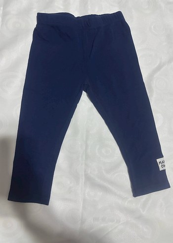 Kız Çocuk Lacivert Elastik Bel Tayt - Görsel 4