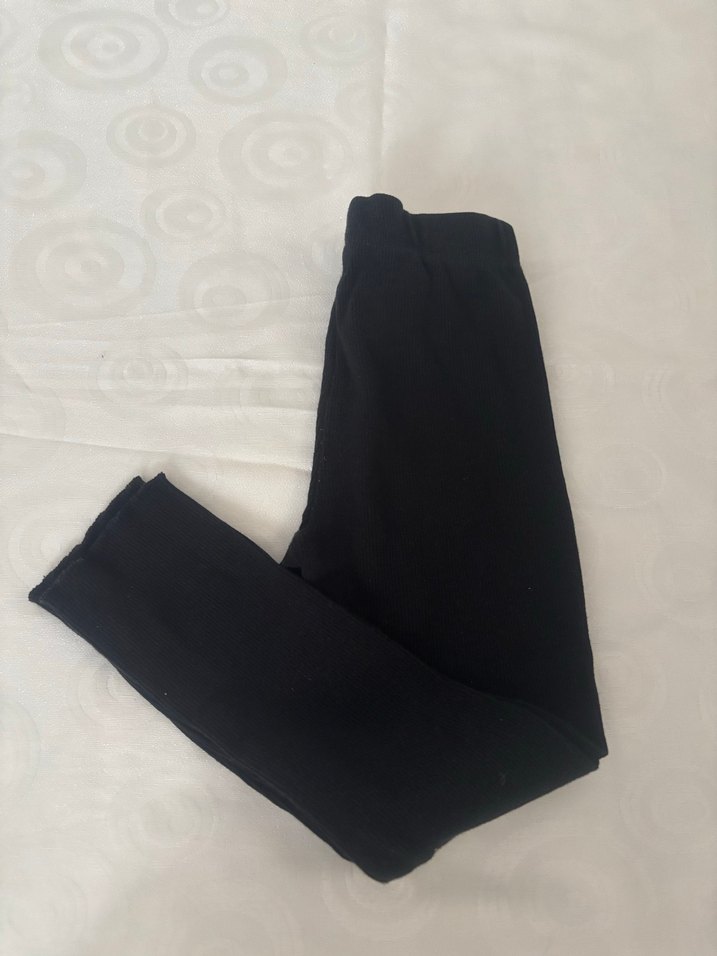 Kız Çocuk Siyah Basic Tayt - Görsel 4