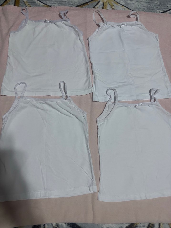 Beyaz Çocuk Atlet 4'lü Paket - Görsel 2