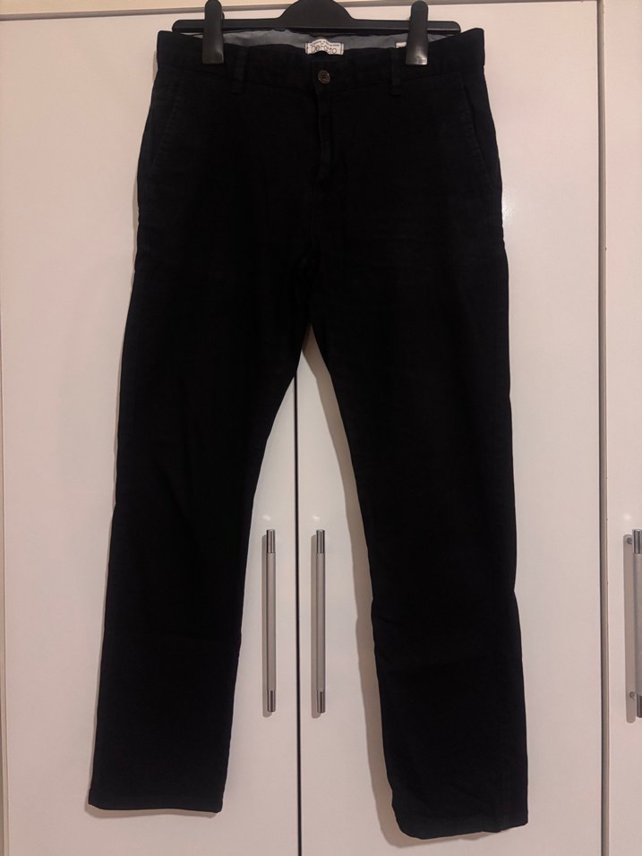 Düz Siyah Denim Erkek Pantolon - Görsel 2