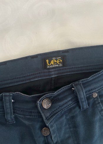 Lacivert Düğmeli Erkek Denim Pantolon - Görsel 5