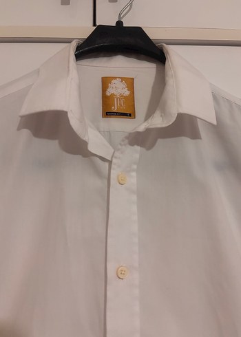 Erkek Beyaz Pamuklu Uzun Kollu Gömlek - Görsel 4