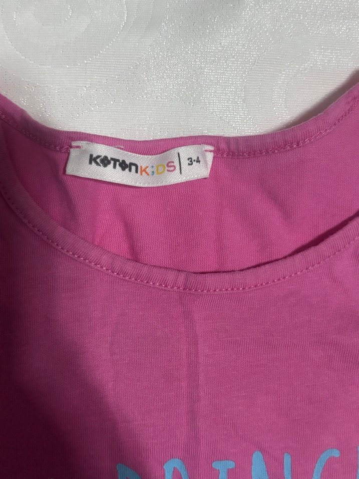 Pembe Kız Çocuk Payetli Atlet - Görsel 2