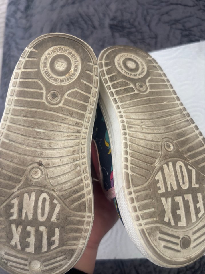 Kız Çocuk Unicorn Desenli Cırt Cırtlı Spor Ayakkabı - Görsel 4