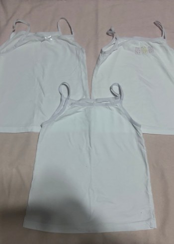 Beyaz Çocuk Atlet 3'lü Paket - Görsel 3