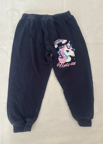 Kız Çocuk Lacivert Unicorn Baskılı Eşofman - Görsel 2
