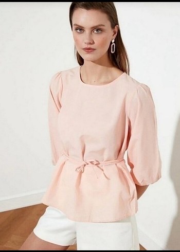 Kadın Pamuk Mini Bluz - Görsel 3