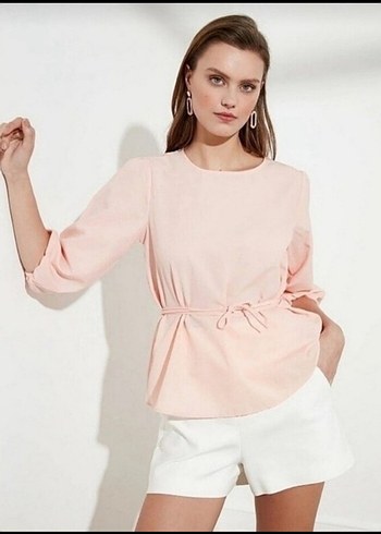 Kadın Pamuk Mini Bluz - Görsel 2