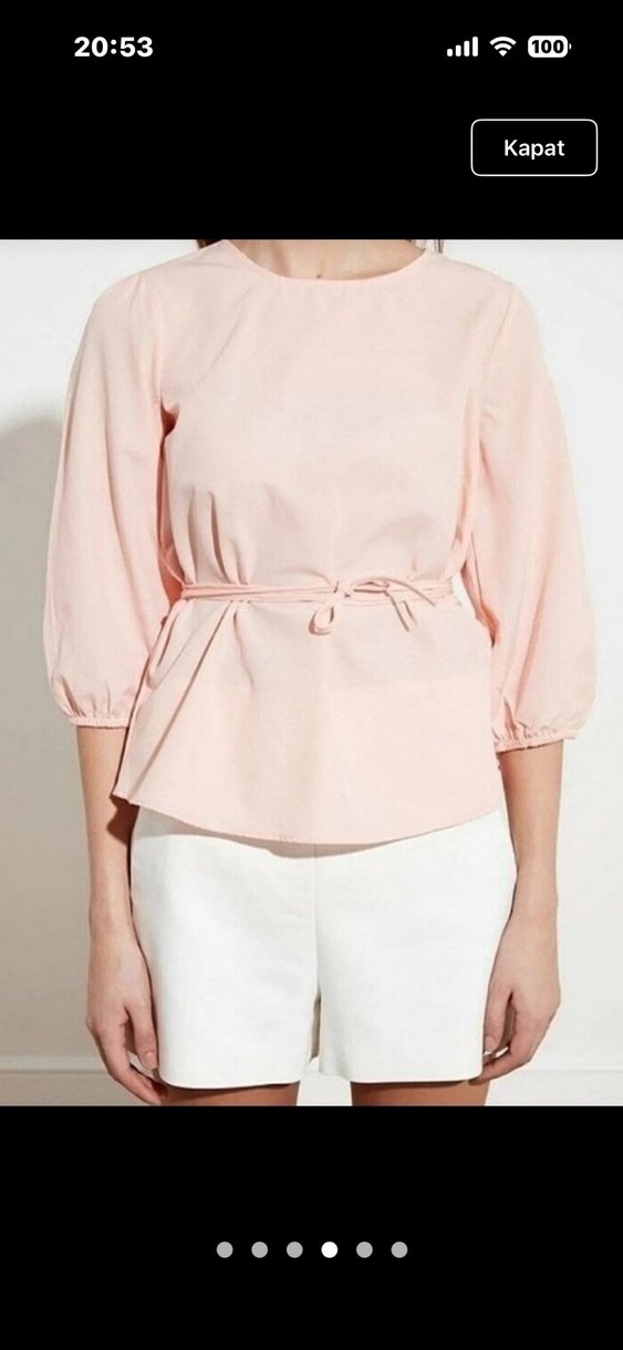Kadın Pamuk Mini Bluz - Görsel 4