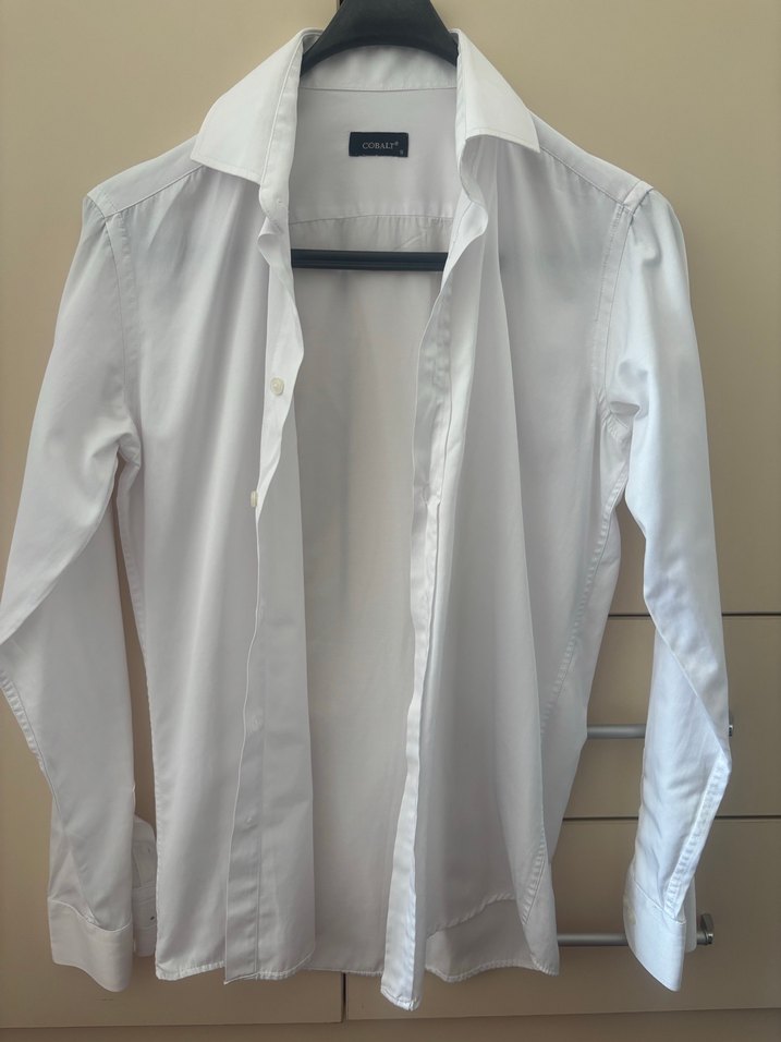 Beyaz Pamuklu Erkek Gömlek - Görsel 2