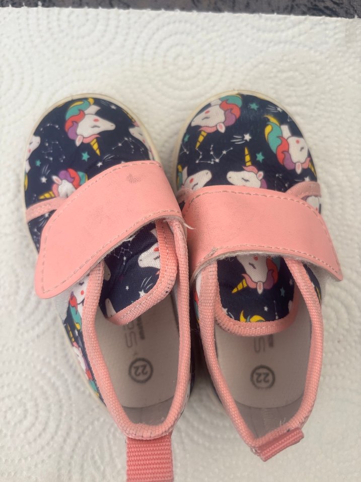 Kız Çocuk Unicorn Desenli Renkli Spor Ayakkabı - Görsel 2